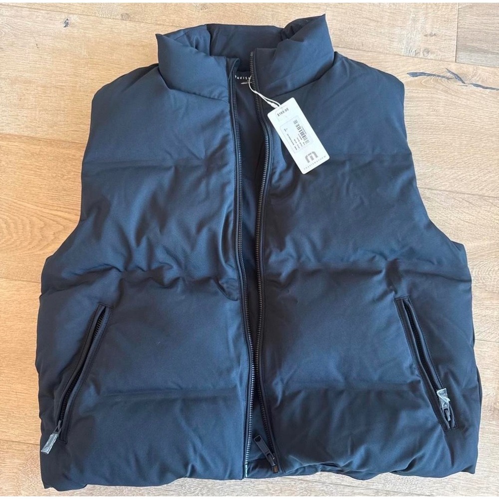 TravisMathew Women's Moontide Bonded Puffer Vest Black Size S NWT $170